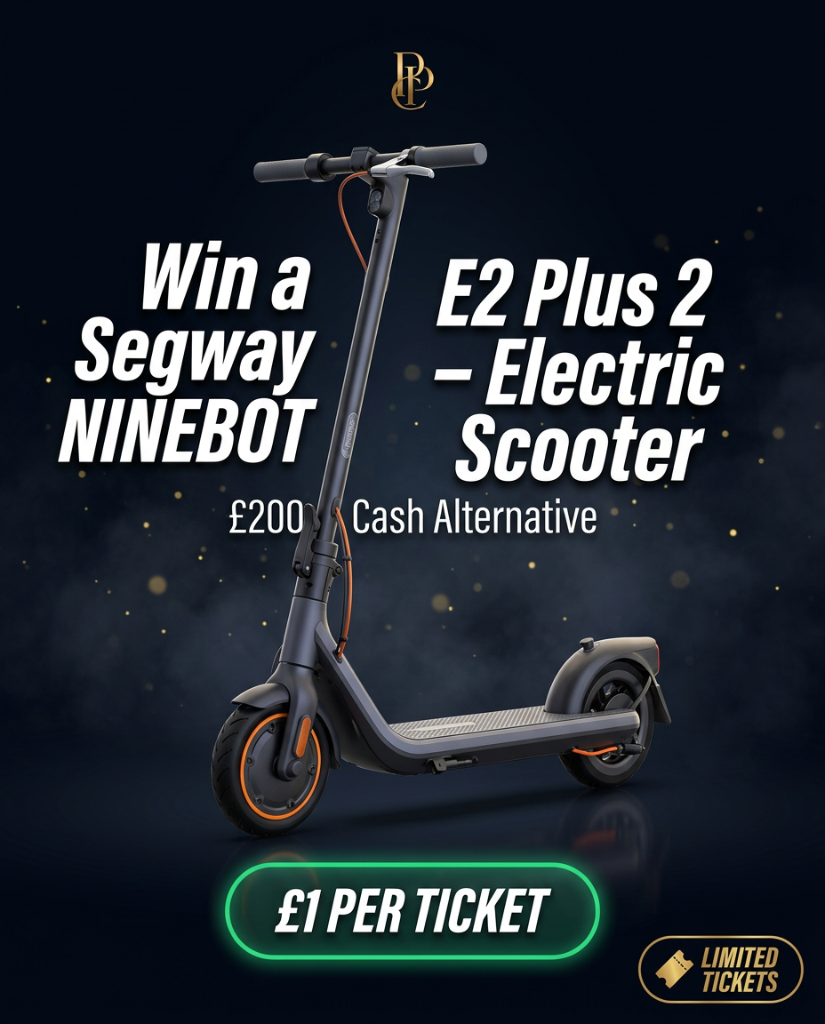 Segway NINEBOT E2 PLUS 2 Electric Scooter or £200 Cash Alternative