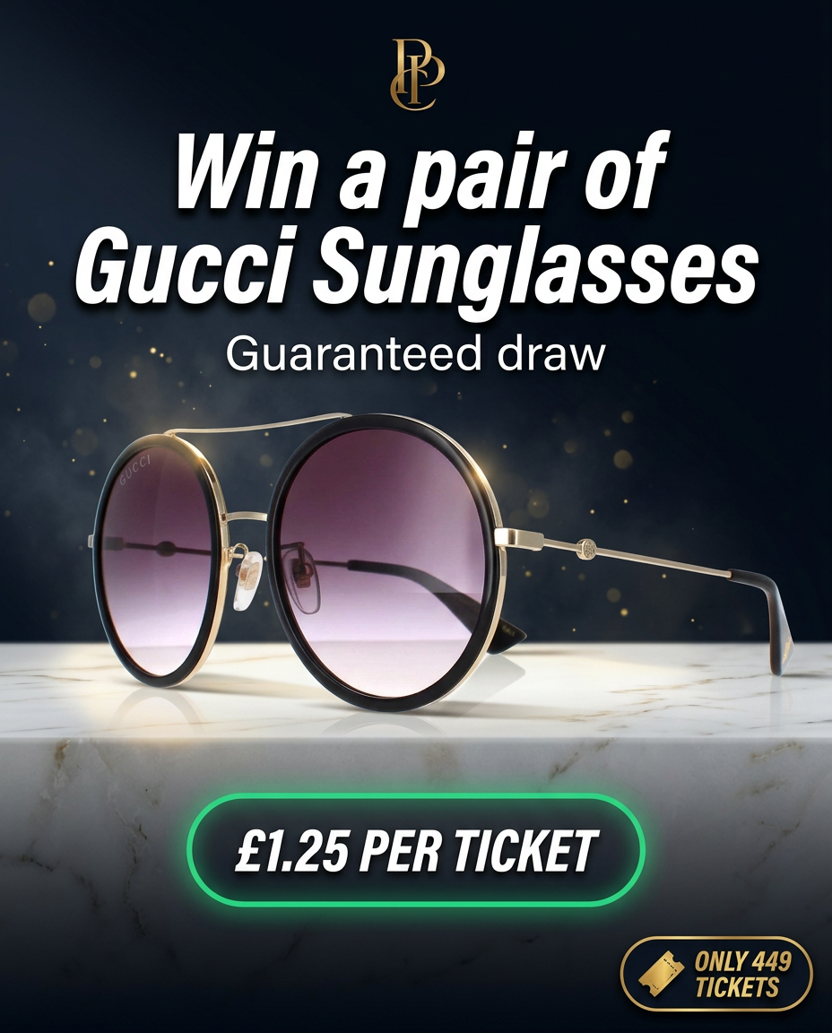 Gucci Sunglasses - Black Gold Grey Gradient
