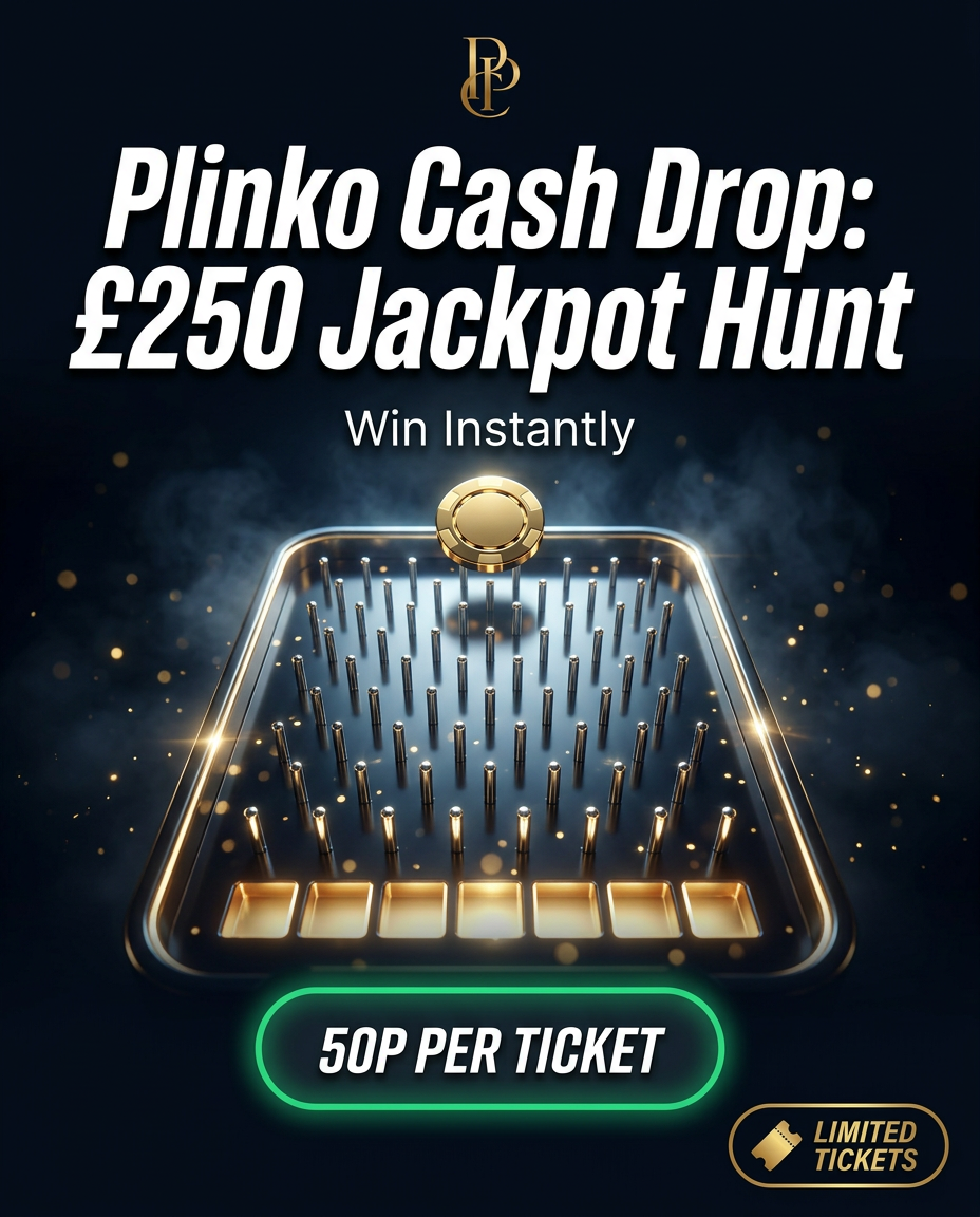 Plinko Cash Drop: £250 Outer Jackpot Hunt!